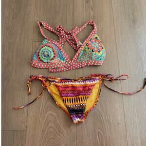 Luli Fama Rainforest Ibiza Bohemian 2 Piece Bikinis Set